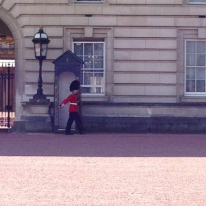 Ein harter Job: Security guard in front of the Palace