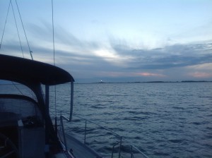 Abendstimmung mit Leuchtturm