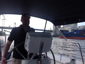 Helmut als Skipper